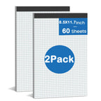 Large Blueprint Quad Grid Notebook Graph Paper Draft Sketch Book Letter Size Engineering Design Drawing Notepad Office School Us