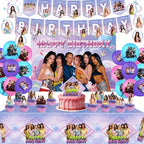 Katseye Girl Birthday Party Theme Decoration Cup Plate Banner Backdrop Gift Bag Tablecloth For Gift Baby Shower Supplies