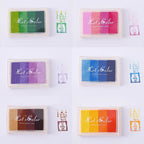 Ink Pad Ink Stamp Pad for DIY Craft Rubber Self Inking Roller Stamps Stationery Album for Scrapbooking Paper Decoration