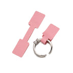 100/200pcs Rectangle Blank Jewelry Price Tag Self Adhesive Barbell Sticker Card Necklace Earring Display Repair Label Packaging