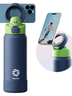 FEIJIAN 710/950ML Stainless Steel Sports Water Bottle with Magnetic Phone Holder Bouncing cover Insulation Cup Magnetic Thermos