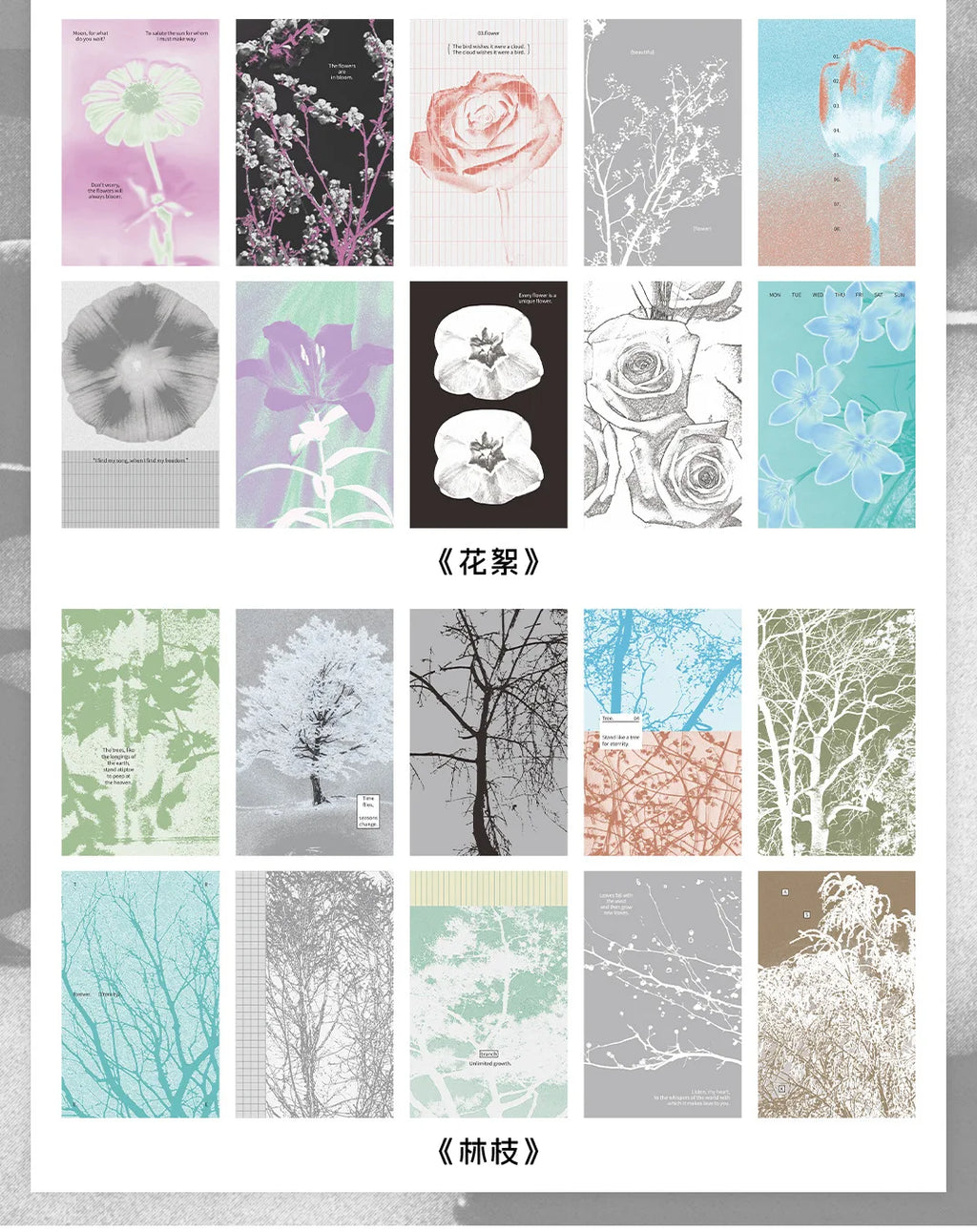 10pcs/lot Memo Pads Material Paper  slow start to the season Collection Journal Scrapbooking paper  Background Decoration Paper