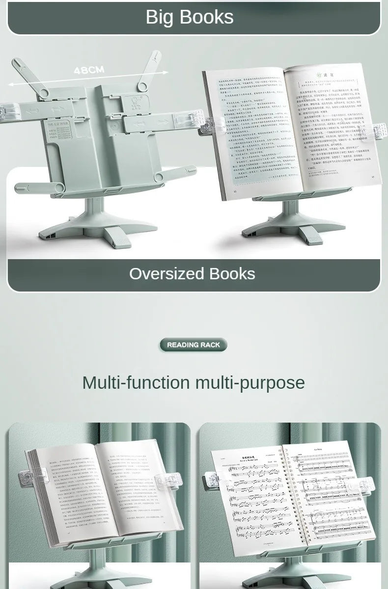 Adjustable Reading Bookshelf Lifting Landing Reading Stand Portable Book Holder Support Multifunctional Document Shelf For Home