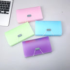 A6 Expanding File Folder Buckle Wallet Organ Bag Documents Folders Organizer File Pouch Bill Folder Family School Office Binder