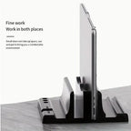 4 in 1 Office Laptop Stand Vertical Save Desktop Space Easy To Place Computer Accessories Scalable Width Office Desk Storage