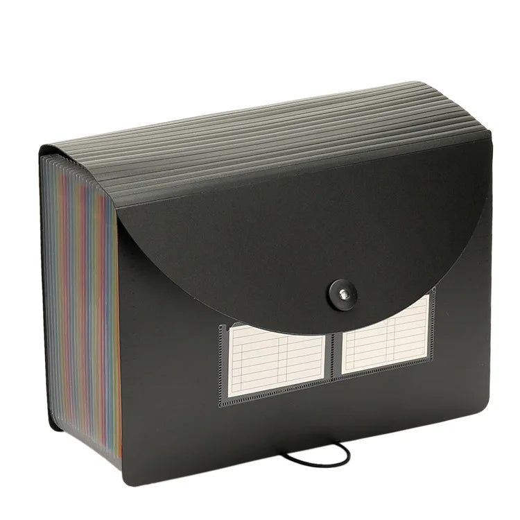 Expanding File Folder, 13/24 Pocket Accordion A4 Letter Size Portable Document Organizer with Colored Tabs，For students