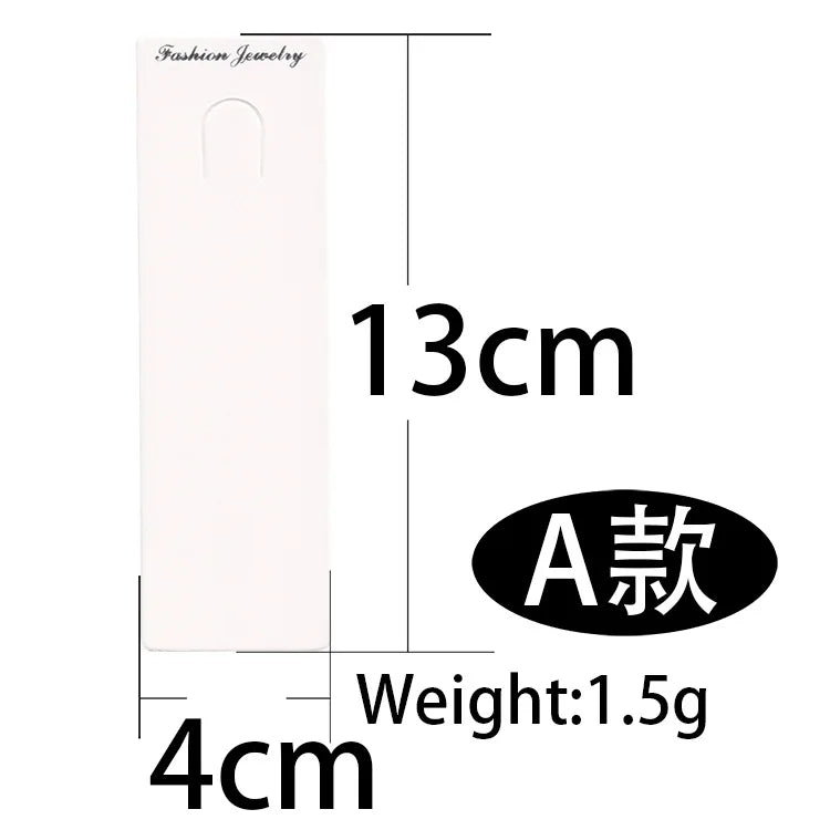50pcs/lot Muti-size Keyrings Paper Cards White Black Packing Cards for Jewelry Keychain Display Cards Holder Retail Price Tags