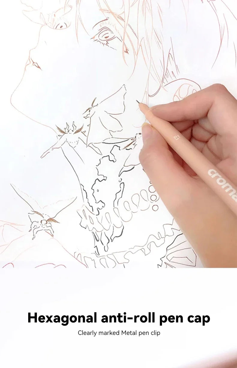 Pigment Liner Pigma Pen 0.1mm/0.03mm/0.05mm/0.5mm/1mm Different Tip Black Fineliner for Sketching Drawing Micron Ink Marker Pen
