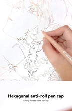 Pigment Liner Pigma Pen 0.1mm/0.03mm/0.05mm/0.5mm/1mm Different Tip Black Fineliner for Sketching Drawing Micron Ink Marker Pen
