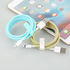 1.6m Cable Protector Winder For USB Charging Data Cable Wire Protection Cover Protect Data Cord Protector Cable Organizer