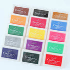 Ink Pad Ink Stamp Pad for DIY Craft Rubber Self Inking Roller Stamps Stationery Album for Scrapbooking Paper Decoration