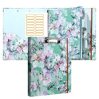 A4 3 Ring Binder Organizer with 5-Tab Dividers and Pockets, Portfolio Binder with Low Profile for Office, School