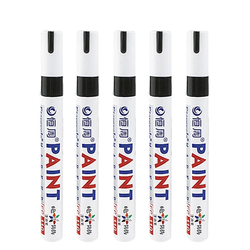 1/3/6/12 Colors Permanent Paint Marker White/Gold/silver Markers for Car Tire Tread Rubber Fabric Paint Metal Paint Marker Pens