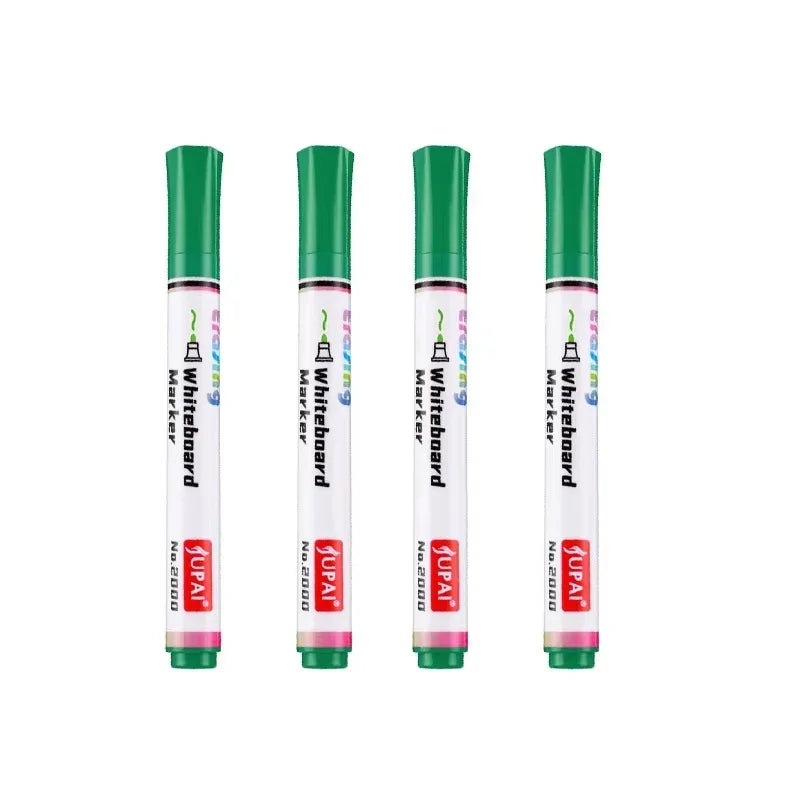4 Colors Dry Erase Whiteboard Marker Pen Blackboard Erasable Chalk Pens Low Odor White Board Markers Office School Stationery