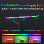 Monitor Screen Light RGB LED Desk Lamp Monitor Light Bar Computer Eye-Care Stepless Dimming Lighting Table Lamp for Work Gaming