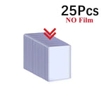 50/1Pcs Transparent Card Sleeve with Protective Film Clear Card Holder Idol Photo Game Baseball Card Holders Cover 35PT 3"x4"
