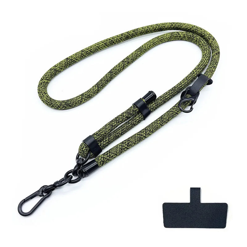 Phone Lanyard Adjustable 1 Cm Diameter Outdoor Universal Case Crossbody Shoulder Card Neck Cord Clip Hang Anti-lost Wrist Strap