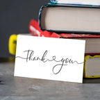50pcs Simple Thank You Cards For Supporting Your Order Small Business Shop Cards Supplies,Goods Follow Card Gift Packaging Decor