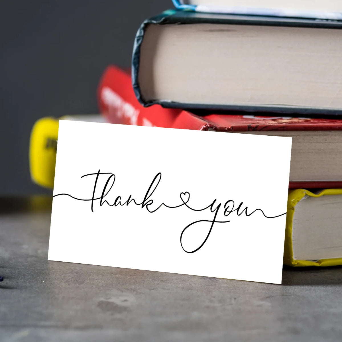 50pcs Simple Thank You Cards For Supporting Your Order Small Business Shop Cards Supplies,Goods Follow Card Gift Packaging Decor