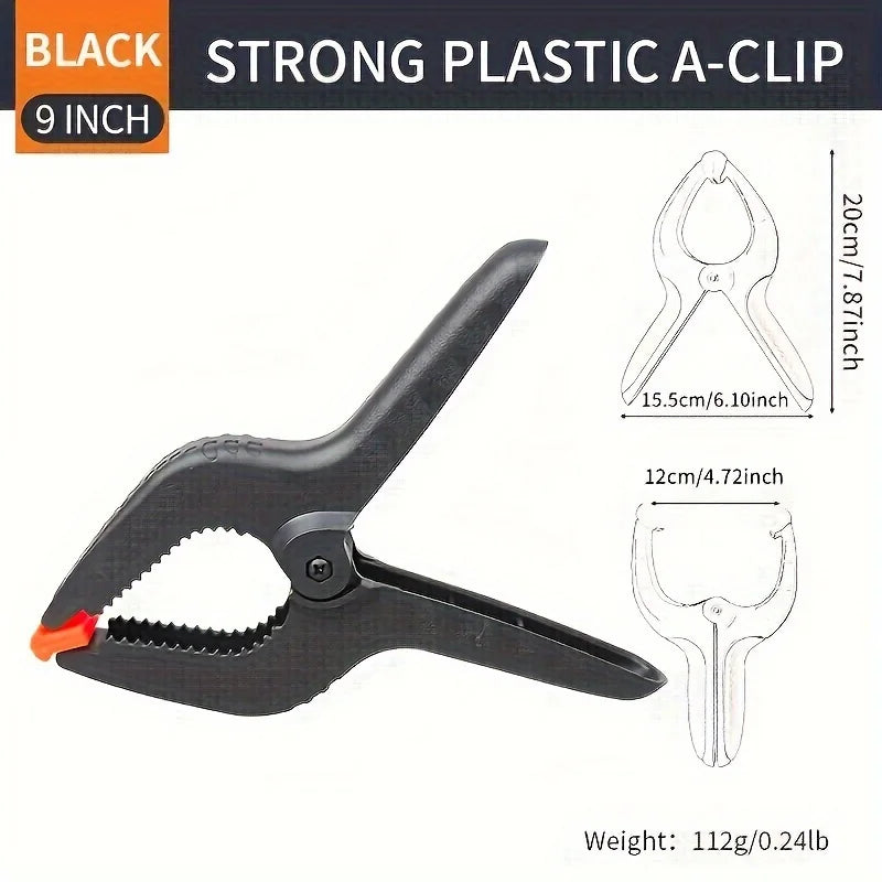 3/4/ 6/9 inch Plastic Nylon Adjustable Woodworking Clamps Wood Working Tools Spring Clip Carpentry Clamps Outillage Menuiserie
