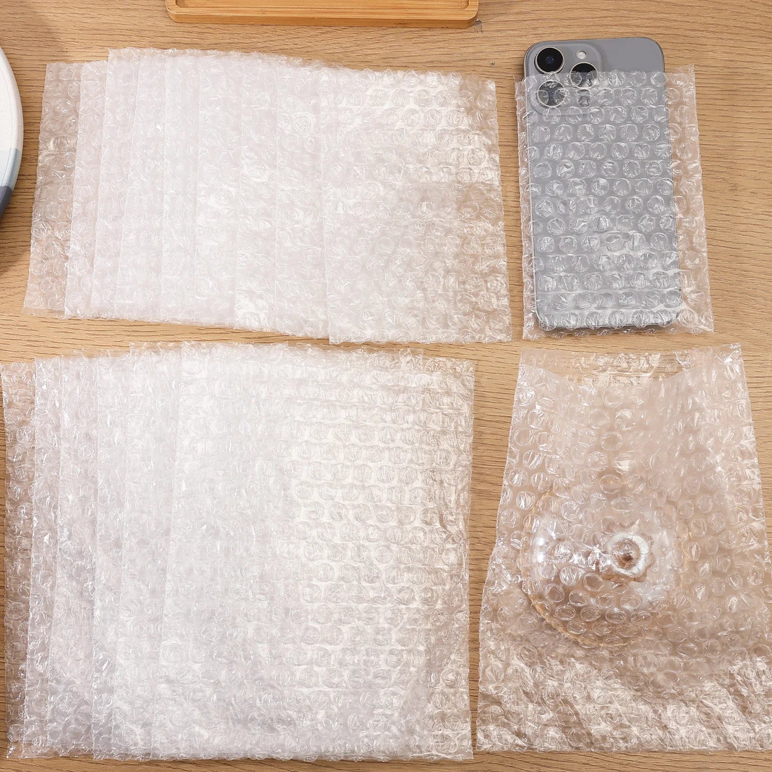 20-100pcs 15x20cm Bubble Mailers Plastic Wrap Envelope White Packing Bags Clear Shockproof Shipping Packaging Bag Film Wholesale
