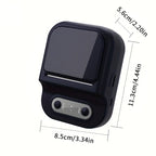 Portable Label Printer Mini Thermal Printe Self-adhesive Inkless 12-58mm Label For School/ Home/ Office/Supermarkets/ Warehouses