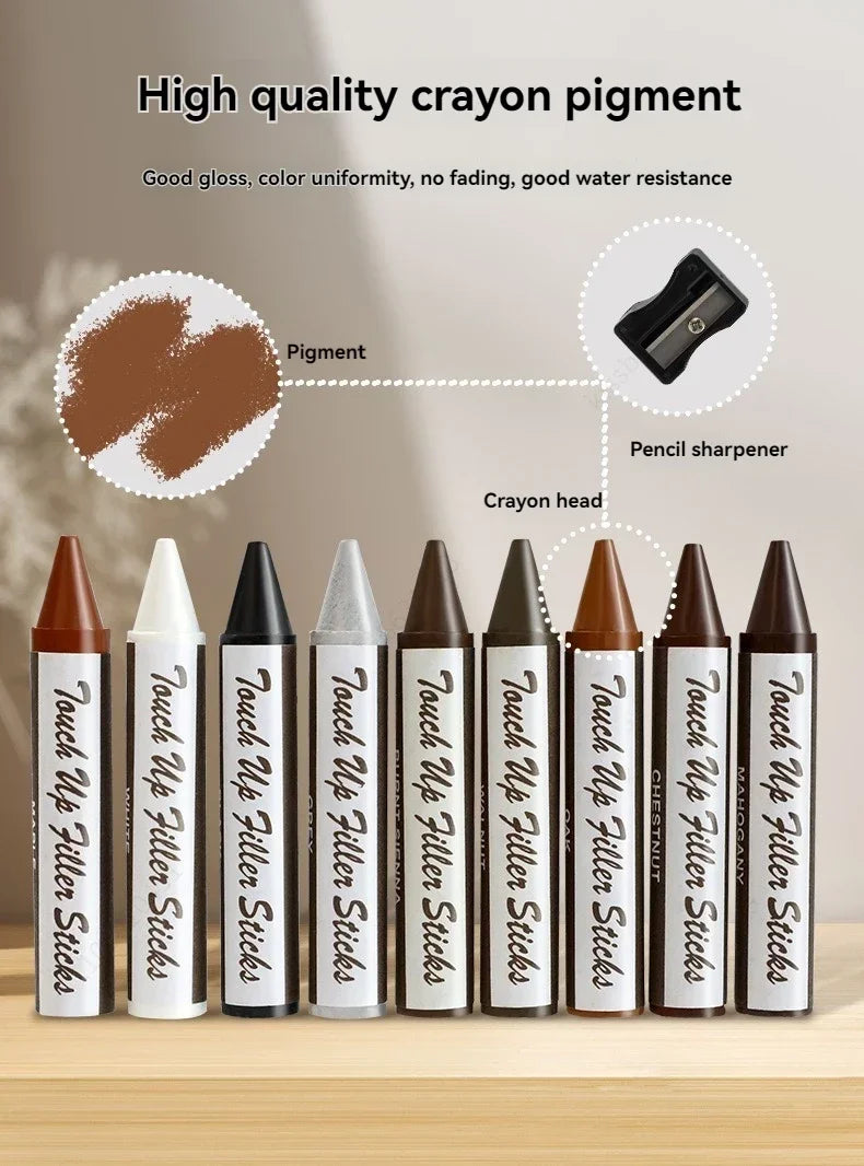 13/21Pcs Furniture Repair Pen Markers Remover Wood Scratches Restore Kit Scratch Filler Paint Wooden Cabinet Floors Tables