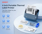 NIIMBOT B4 Potable 4inch Label Printer 20-110mmm Print Width Label Shipping Barcode Sitcker Big Size Multiple Devices Connected