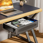 Invisible Storage Table Shelf Storage Box New Pull Out Storage Box Hanging Under Desk Drawer Large Capacity Undertable Drawer