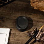 Horseshoe Inkstone Rough Stone Covered Ribbed Inkstone Study Four Treasures Grinding Ink Inkstone
