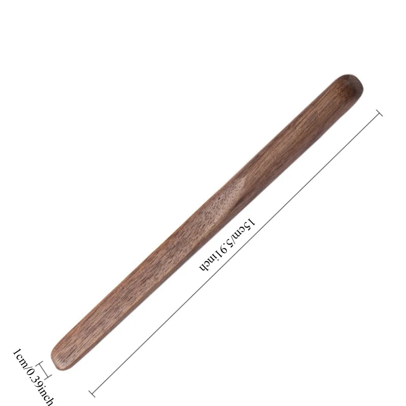 1PC Black walnut coffee stirrer, Japanese solid wood jam butter spatula