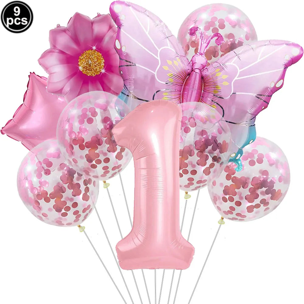 Butterfly Birthday Party Decoration Disposable Party Plates Cup Napkin Tablecloth Butterfly Knìfe Birthday Decoration Baby Showe