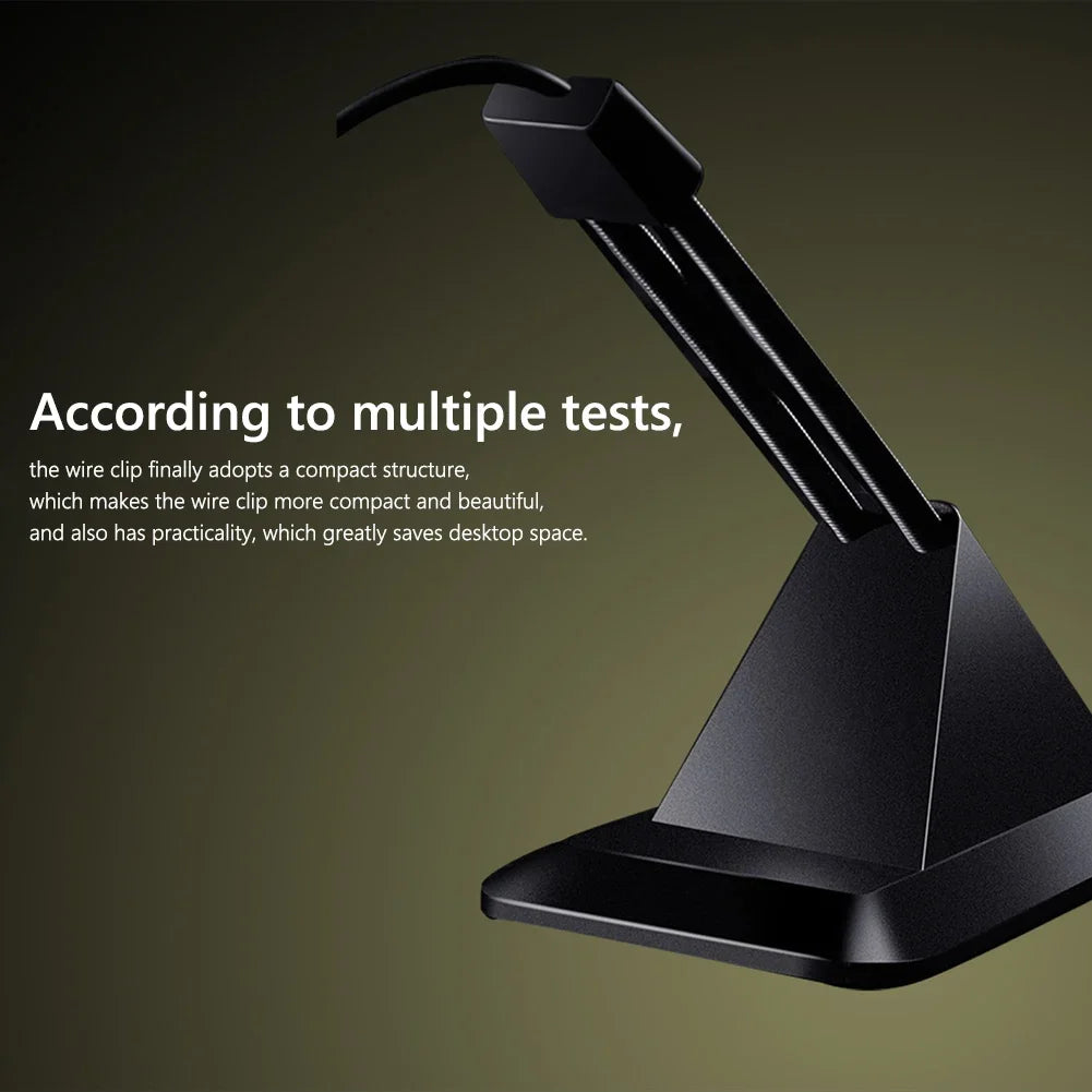 Mouse Cable Holder Computer PC Mouse Bungee Cord Clip Wire Line Organizer Management Gaming Flexible Wired Mice Fixed Holder