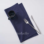 Cloth Napkin 40x40cm Washed Cotton Plain Washed Cotton Soft Rustic Table Napkin for Wedding Christmas Party Daily Family Meals