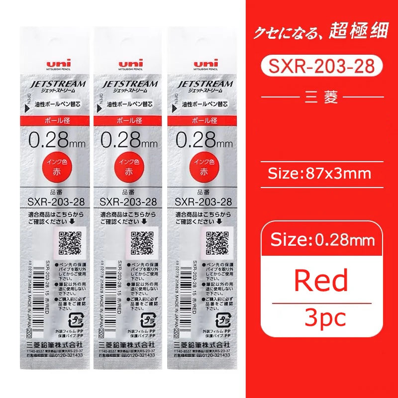 Japan UNI JETSTREAM EDGE Ultra Fine Ballpoint Pen,SXN-1003 Metal 0.28/0.38mm Fast-Drying for business,signing,Japanese Stationer