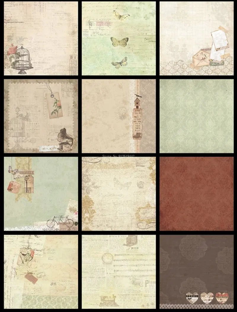 8cun Thick Background Paper Cardstock Paper DIY Scrapbook Holiday Greeting Card Handmade Ledger Scrapping Decoration Paper