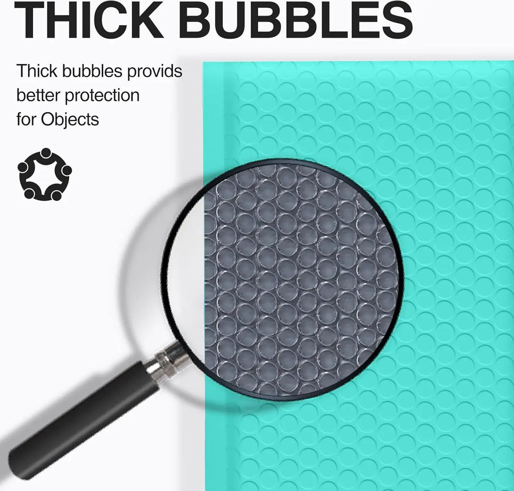 50Pcs Black Bubble Packaging Envelope Mailing Envelopes Mailer Poly Envelope for Shipping Self Seal Bubble Bags Padding
