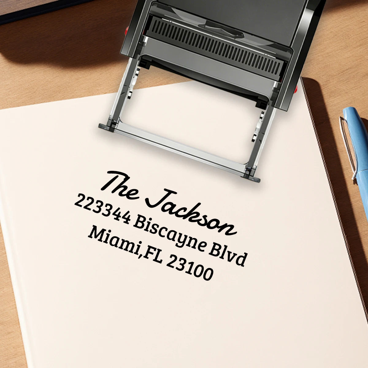 Custom Address Stamp, Return Address Stamps Self Inking Personalized, Customizable Business Stamp, Black Ink Colors, Stamper