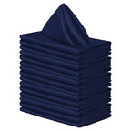 50pcs Satin Napkin 43cm*43cm Serving Table Decor Dinner Towel for Wedding Party Home Hotel Christmas Decor Table Napkins Green