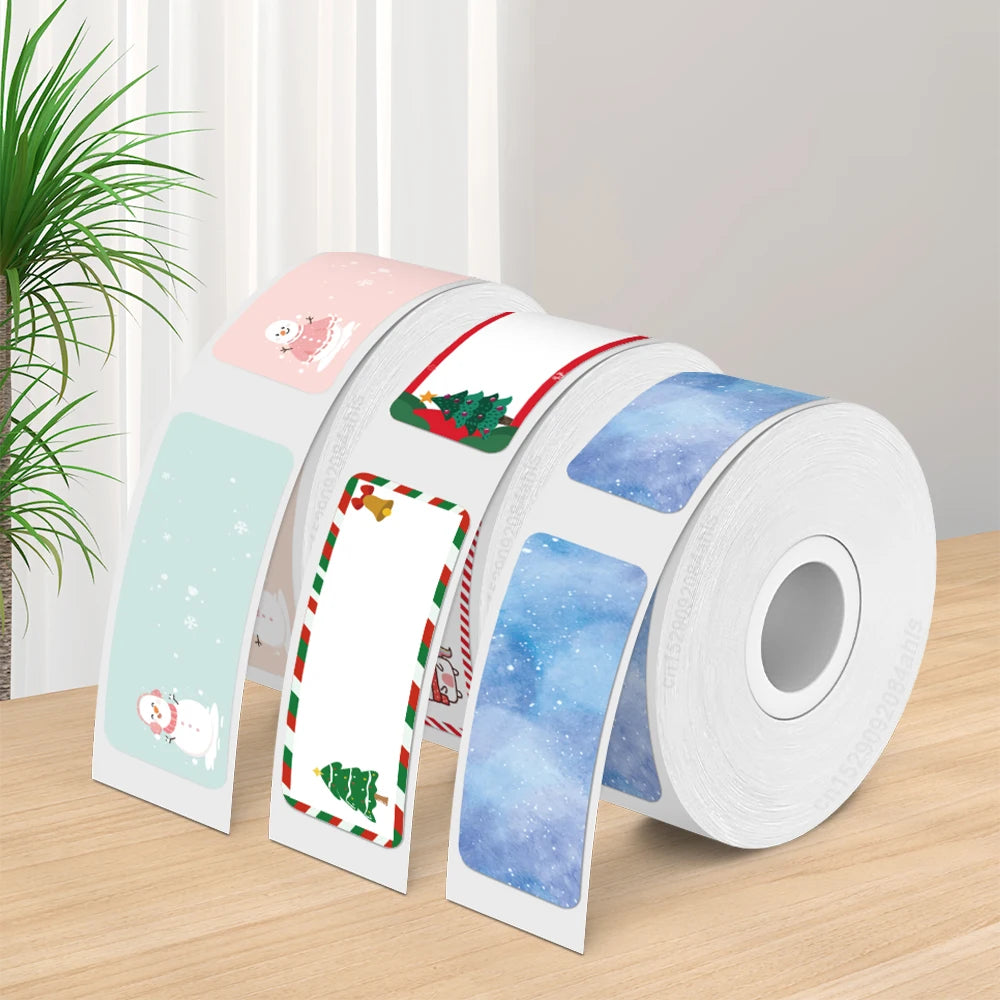 P15 Label Printer Portable Mini Thermal Printer Without Ink Bluetooth Wireless Labeling Machine DIY Barcode Sticker ot 3PK Label