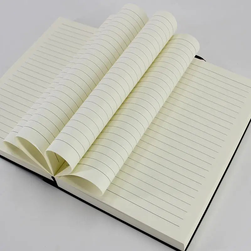 640 Page Horizontal Line/Grid /Blank Thick Business Notebook A4/A5 School Waterproof Leather Office Stationery Diary Notebook