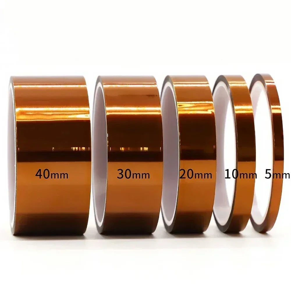 5-40mm Kapton Tape Polyimide Adhesive Insulating Adhesive Tape Каптоновый Скотч Heat Tape for Board Protection