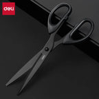 Deli Stainless Non Adhesive Stationery Scissors Sharp Blades Paper Cuttings ножницы для школы Office Tailor Household ciseaux
