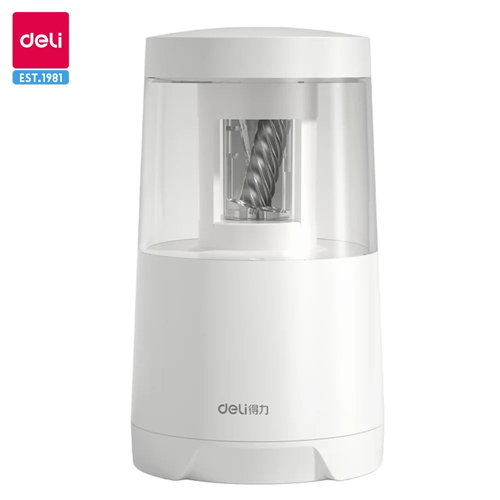 Deli Creative Electric Pencil Sharpener Automatic Office Stationery Study Supplies for School And Business