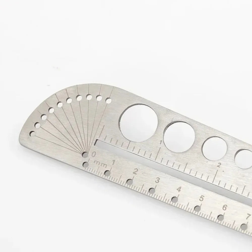 Multifunctional Stainless Steel Angle Ruler Measurement Tool Kawaii School Supplies Art Craft Geometry Drawing Instrument
