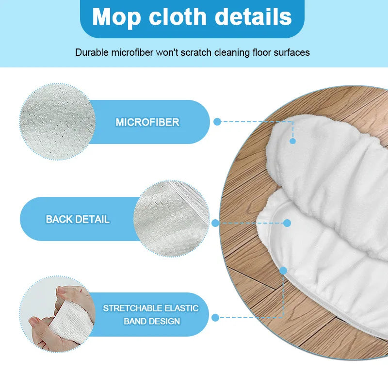 2pcs Reusable Microfiber Mop Pads for Swiffer Sweeper XL Dry Sweeping Wet Mop Cloths Replacement Sweeping Mopping Pad Refill
