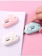 Portable Utility Knife Cloud Mini Students Paper Knife Office Utility Knife Safety Knife Letter Opener Mini Cutter Box Opener