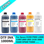 1000ML DTF ink for Epson L800 L805 DX5 DX7 XP600 I3200 I4720 I5113 for DTF transfer film DTF Film printer