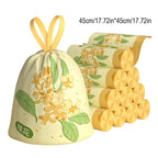 Drawstring Trash Bags Kitchen Waste Disposable Garbage Can Liners Strong Home Office Assorted Sizes Clear