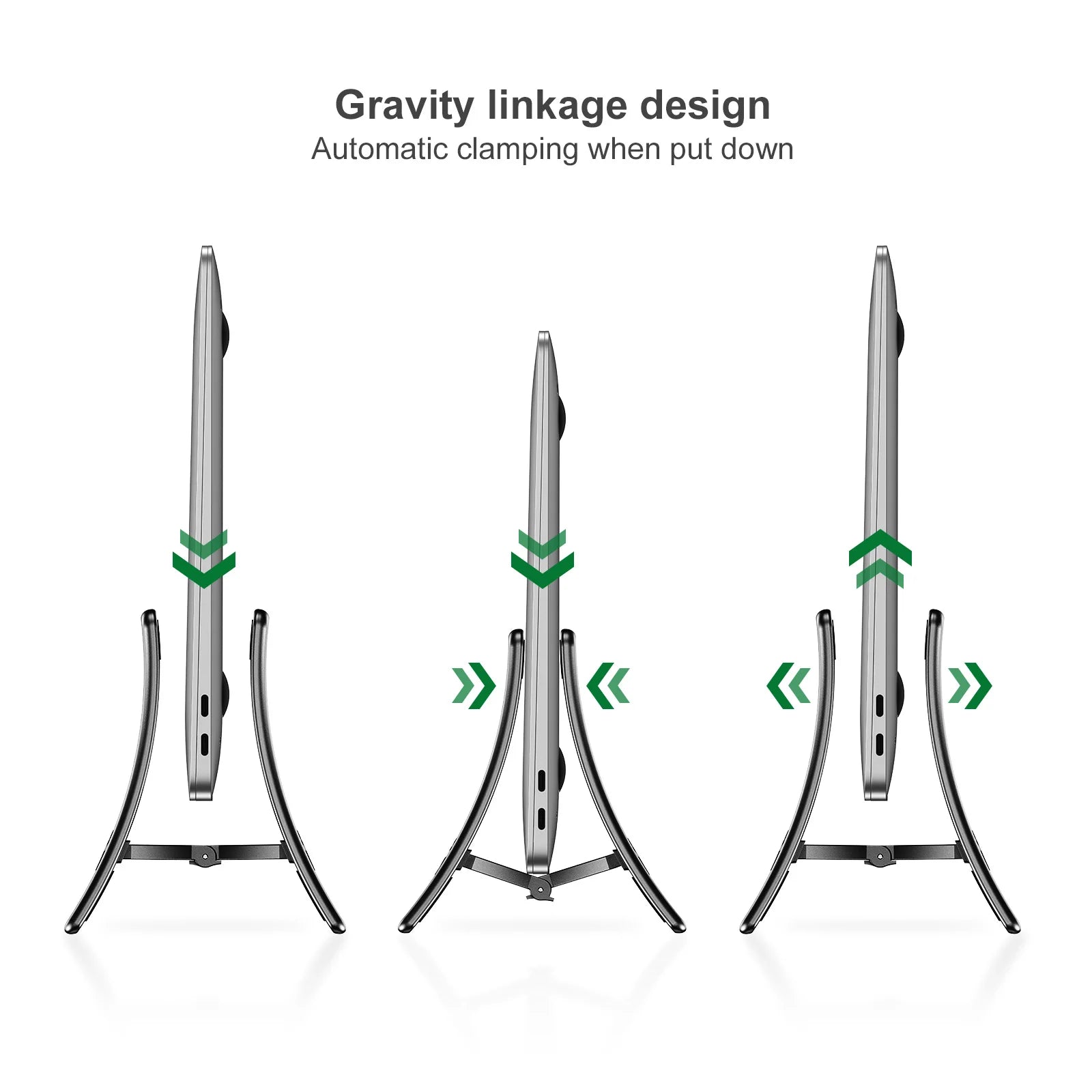 OATSBASF Vertical Laptop Stand Holder For MacBook Air Pro Xiaomi Tablet Gravity Notebook Stand ABS Laptop Support Desktop Holder